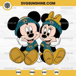 Mickey Minnie Mouse Jacksonville Jaguars Football SVG PNG