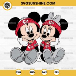 Mickey Minnie Mouse Kansas City Chiefs Football SVG PNG