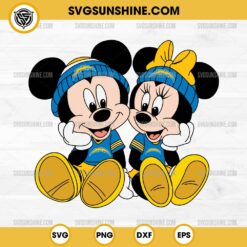 Mickey Minnie Mouse Los Angeles Chargers Football SVG PNG