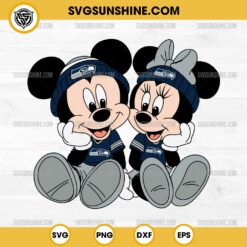 Mickey Minnie Mouse Seattle Seahawks Football SVG PNG