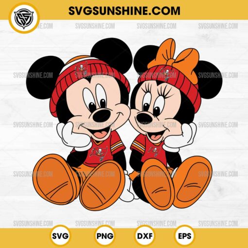 Mickey Minnie Mouse Tampa Bay Buccaneers Football SVG PNG