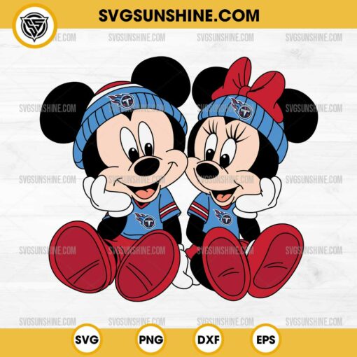 Mickey Minnie Mouse Tennessee Titans Football SVG PNG