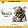 Camo Trump Hunting With Busch Light Beer PNG File