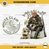 Hunting Trump White Claw Hard Seltzer PNG, Hunting Trump With Dog Duck Waterfowl PNG