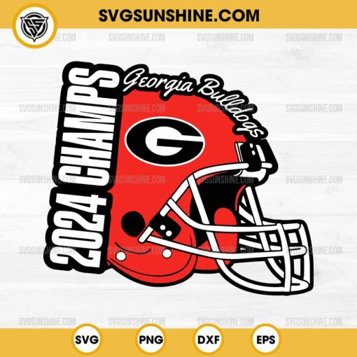 2024 Championship Football Georgia Bulldogs SVG