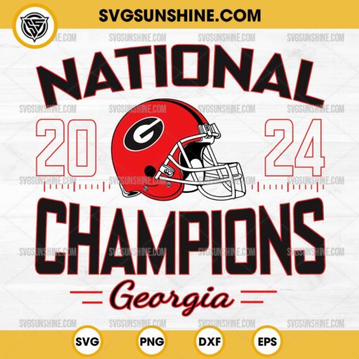 2024 College Football Playoff National Championship Georgia Bulldogs SVG