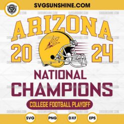 Arizona State Sun Devils 2024 National Champions SVG, Arizona State Sun Devils SVG, College Football Playoff SVG