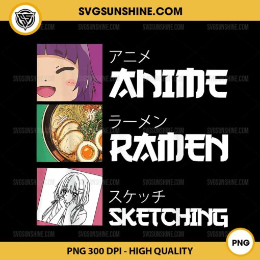 Anime Ramen Sketching PNG, Japanese Anime PNG