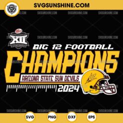 Arizona State Sun Devils Big 12 Champions 2024 Football SVG