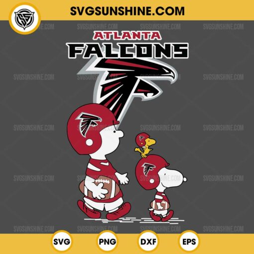 Charlie Brown Snoopy Atlanta Falcons NFL SVG