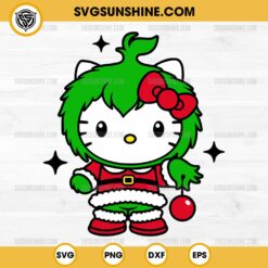 Baby Grinch Hello Kitty Christmas SVG, Hello Kitty Grinch SVG