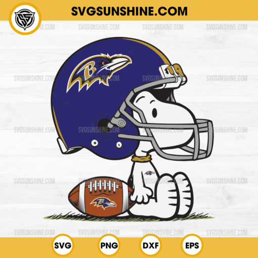 Snoopy Baltimore Ravens NFL SVG, Snoopy Football SVG