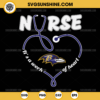 Baltimore Ravens Nurse It’s A Work Of Heart SVG, Nurse Baltimore Ravens SVG