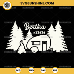 Bertha Camping Car SVG, Camper SVG