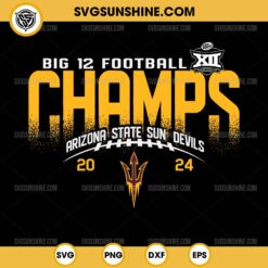 Big 12 Football Champs Arizona State Sun Devils 2024 SVG