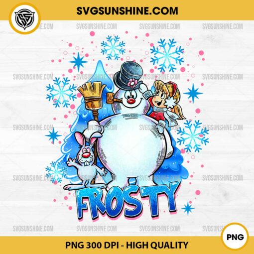 Blue Frosty Christmas PNG, Frosty the Snowman PNG