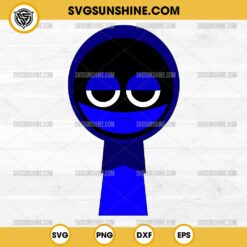 Blue Jevin Incredibox Sprunki SVG, Jevin Blue Sprunki Toys SVG