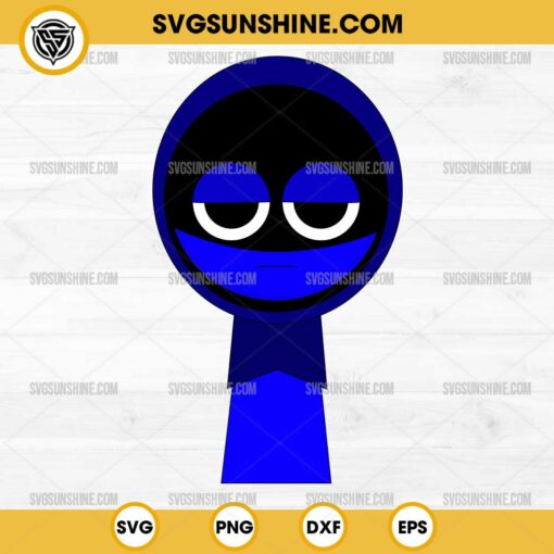 Blue Jevin Incredibox Sprunki SVG, Jevin Blue Sprunki Toys SVG