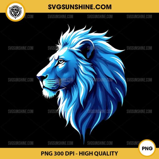 Blue Lion PNG, Detroit Lions PNG File