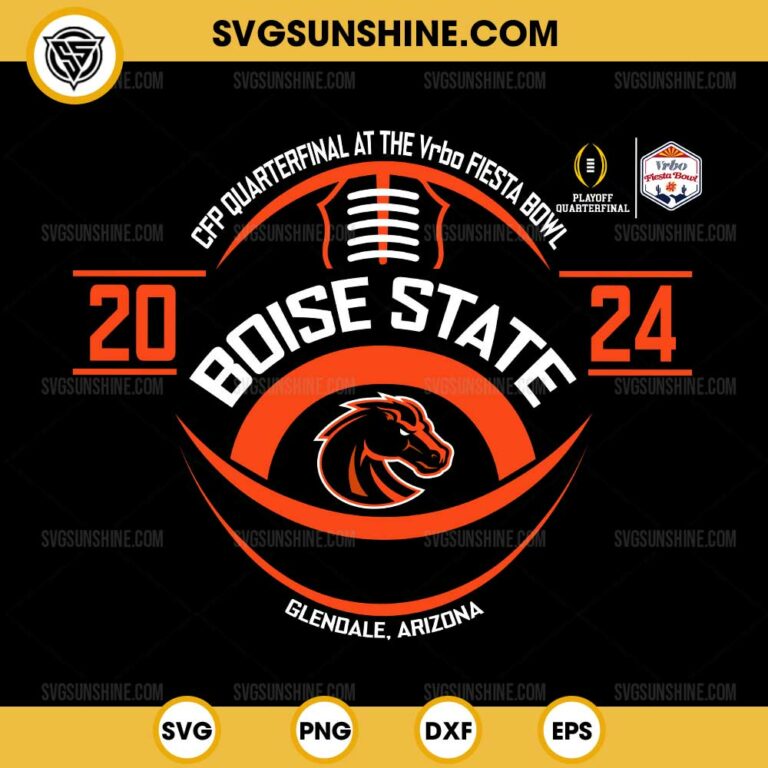 Boise State Broncos Fiesta Bowl CFP 20242025 Football SVG, Boise State