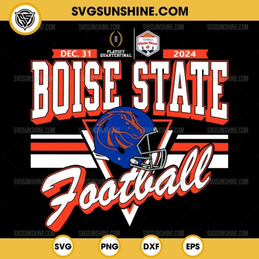 Boise State Broncos Fiesta Bowl CFP 2024-25 Football SVG, Boise State Football 2024 SVG