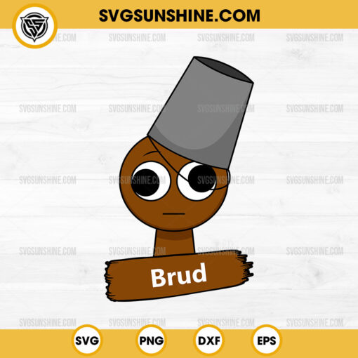 Brown Brud Incredibox Sprunki SVG, Brud Brown Sprunki Toys SVG