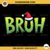 Bruh Christmas PNG, Funny Christmas humor Meme PNG