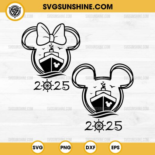 Bundle 2025 Disney Cruise SVG, Disney Cruise 2025 SVG, Cruise Family SVG