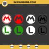 Bundle Mario and Luigi Logo SVG, Super Mario Logo SVG, Super Mario Brothers Logo SVG