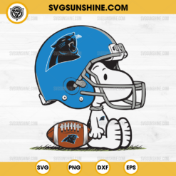 Snoopy Carolina Panthers NFL SVG, Snoopy Football SVG