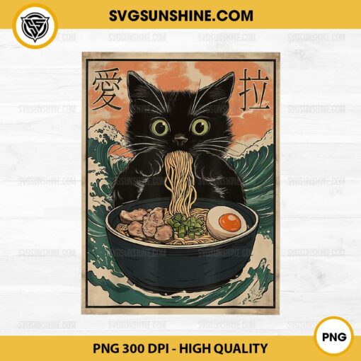 Cat Ramen Japanese PNG, Kawaii Cat Anime PNG