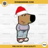 Chill Guy Santa Hat Christmas PNG, Chill Guy Dog Meme Christmas PNG