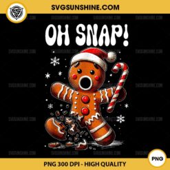 Christmas Oh Snap Gingerbread Man PNG File