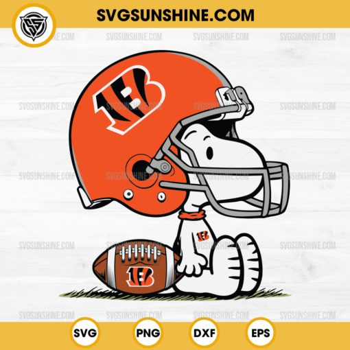 Snoopy Cincinnati Bengals NFL SVG, Snoopy Football SVG