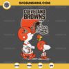 Charlie Brown Snoopy Cleveland Browns NFL SVG