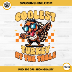 Coolest Turkey At The Table PNG, Thanksgiving Turkey PNG