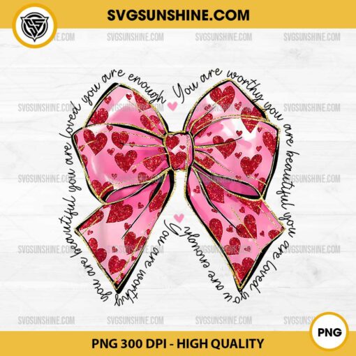 Coquette Bow Valentine PNG, Glitter Valentine Coquette heart PNG, Valentine Bow PNG