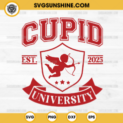 Cupid University Est 2025 SVG, Cupid Valentine SVG, Valentines Day SVG