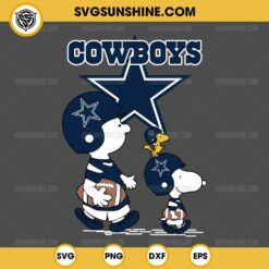 Charlie Brown Snoopy Dallas Cowboys NFL SVG