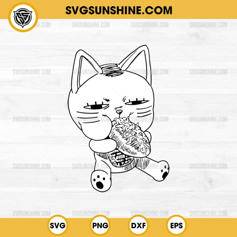 Dandadan Cat SVG Turbo Granny SVG Cute Anime Manga Cat SVG