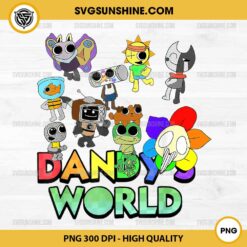 Dandy's World Characters PNG Vector Clipart