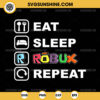 Eat Sleep Robux Repeat SVG, Noob and Professional Gamer SVG