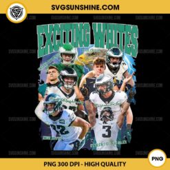 Exciting Whites Philadelphia Eagles PNG, Eagles Football 2024 PNG