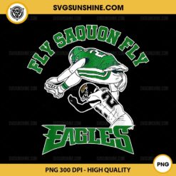 FLY SAQUON FLY Football Barkley PNG, Philadelphia Eagles PNG