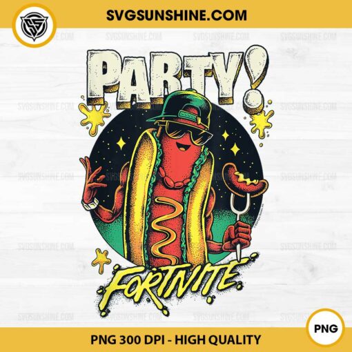 Fortnite Party! PNG, Cool Swag Hot Dog PNG