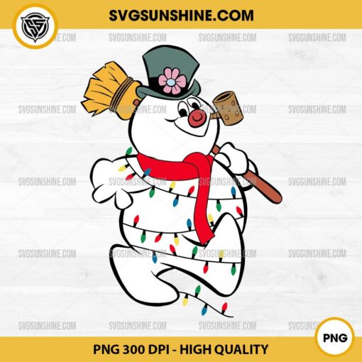 Frosty The Snowman Christmas Lights PNG File