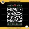 Funny QR President Trump Dancing Code Ugly Christmas Sweater PNG