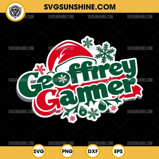 Geoffrey Gamer Christmas 2024 SVG, Christmas Gaming SVG