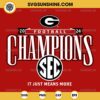 Georgia Bulldogs Football SEC Champs 2024 SVG, Georgia Bulldogs Football 2024 SVG