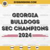 Georgia Bulldogs SEC Champions 2024 SVG